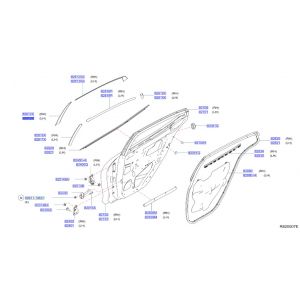 شريط ستيكر ديكور باب خلفي