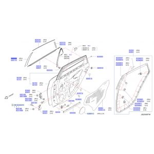 شريط ستيكر ديكور باب خلفي
