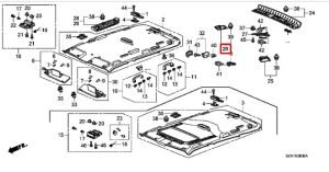 غطاء ديكور مثبت الحزام الوسط *YR308L*(BEIGE)