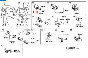 مفتاح التحكم بإضاءة العدادات