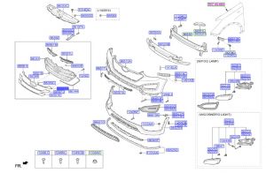 قطعه شبك رديتر رقم 1 بلون البودي