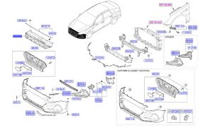 غطاء فوق شبك الصدام