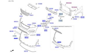 جلدة صدام أمامي سفلي