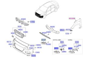 غطاء فتحة كشاف الضباب
