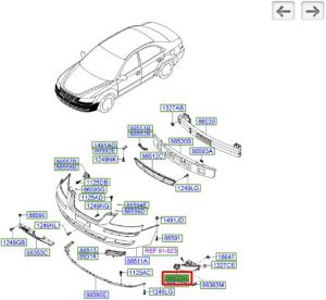 ديكور شبك فتحة كشاف أمامي يسار