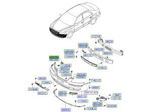 قاعدة جلدة صدام أمامية يسار