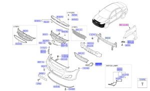 ديكور غطاء فتحة كشاف أمامي يسار