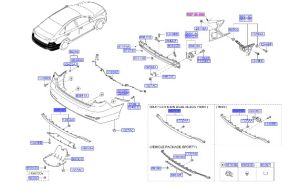 جلدة صدام خلفي سفلية
