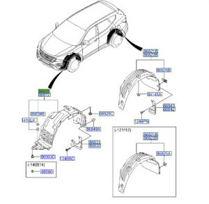 بطانة رفرف أمامي يسار