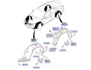 بطانة رفرف أمامي يسار