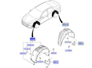بطانة رفرف أمامي يسار