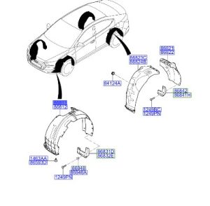 بطانة رفرف أمامي يسار