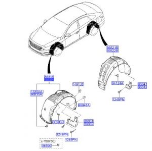 بطانة رفرف أمامي يمين