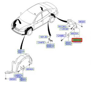 بطانة رفرف خلفي يسار