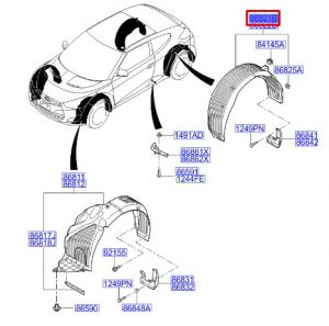 بطانة رفرف خلفي يسار