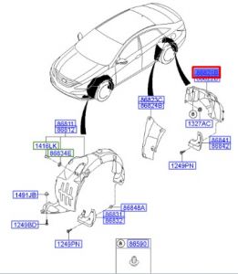 بطانة رفرف خلفي يسار