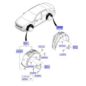 بطانة رفرف خلفي يسار