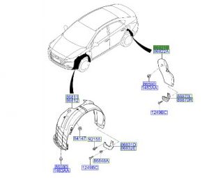 بطانة رفرف خلفي يسار