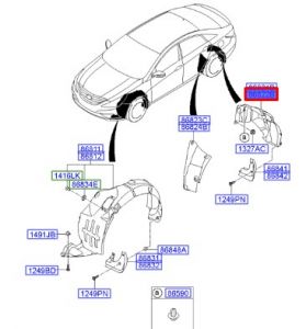 بطانة رفرف خلفي يمين