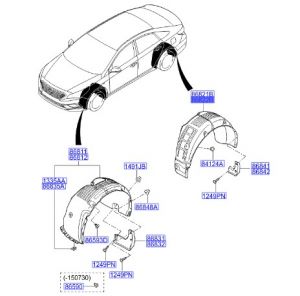 بطانة رفرف خلفي يمين