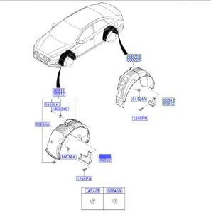 بطانة رفرف أمامي يسار