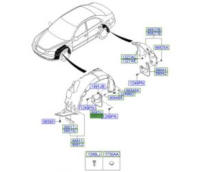 بطانة رفرف أمامي يمين