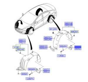 بطانة رفرف خلفي يسار