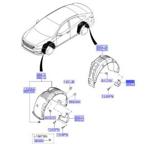 بطانة رفرف خلفي يسار