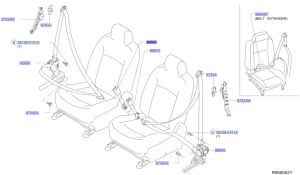 مثبت حزام الأمان الأمامي اليمين