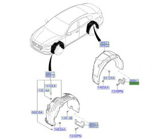 بطانة رفرف خلفي يمين