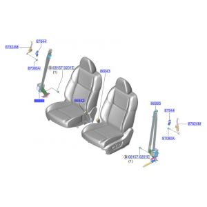 حزام الامان الأمامي يمين