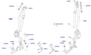 حزام الامان الأمامي يمين