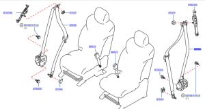 حزام الامان الأمامي يسار