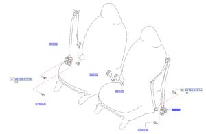 حزام الامان الأمامي يسار