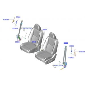 حزام الامان الأمامي يسار