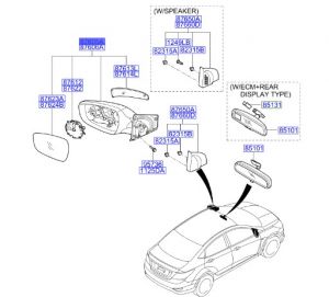 مراية جانبية يسار