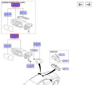 مراية جانبية يسار