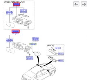 مراية جانبية يسار