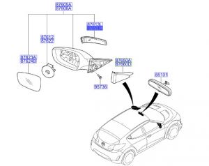 نور مراية جانبية