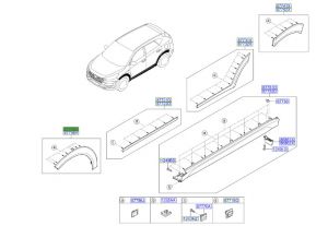 ديكور رفرف أمامي يسار