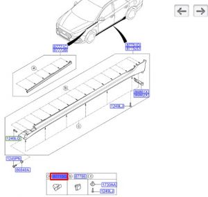 كلبس مسطرة جانبية سفليه