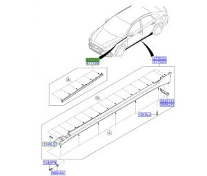 ديكور نيكل رفرف أمامي يسار