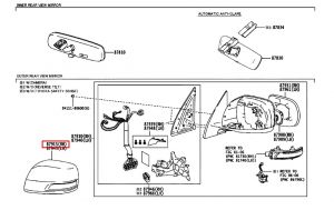 غطاء مراية جانبية
