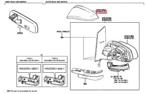غطاء مراية جانبية