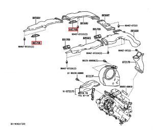مخرج هواء شبك أمامي رقم 1