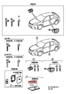 بطارية الريموت الكارت