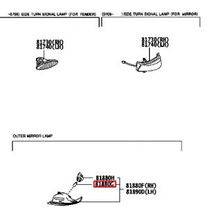 لمبة مراية خارجية