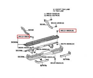مسمار دائري الرأس للصدام الأمامي