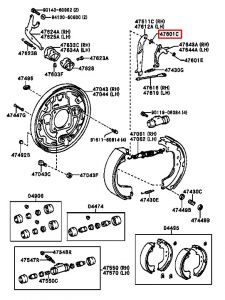 حلقة قماشات فرامل خلفية