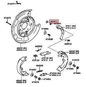 حلقة قماشات فرامل خلفية